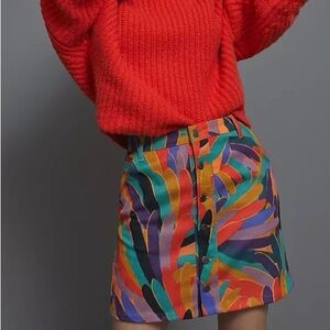 Farm Rio Corduroy Skirt in Multicolor - Size Small